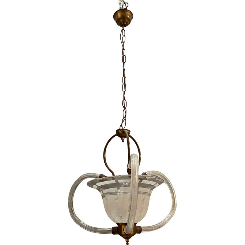 Vintage Murano glazen hanglamp, 1950