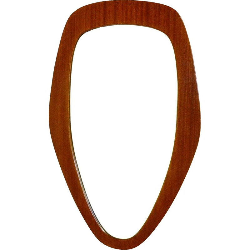 Vintage teak mirror, Scandinavian 1960s