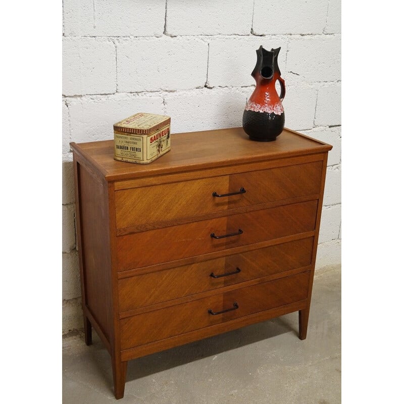 Vintage dresser with 4 drawers - 50s