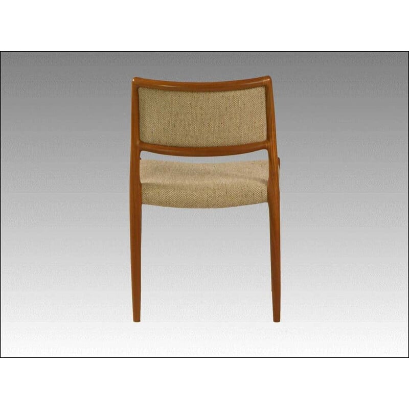 Vintage Teak Dining Chair Model 80 by Niels Otto Moller 1960s