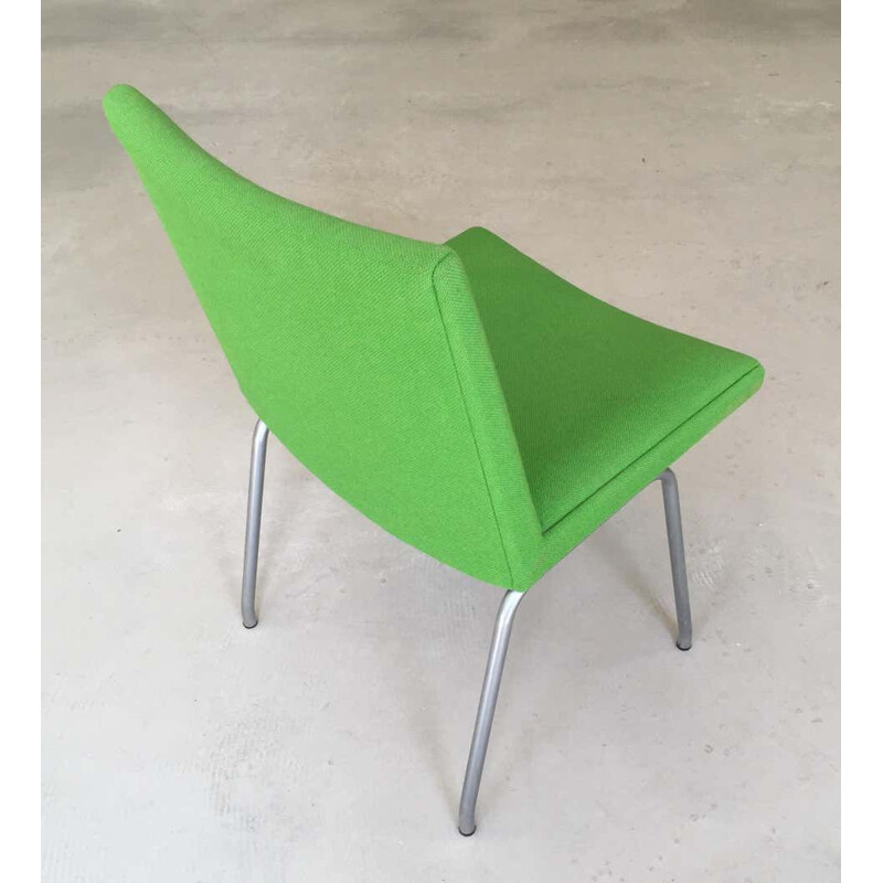 Silla vintage de tela del aeropuerto J. Wegner, Dinamarca 1960