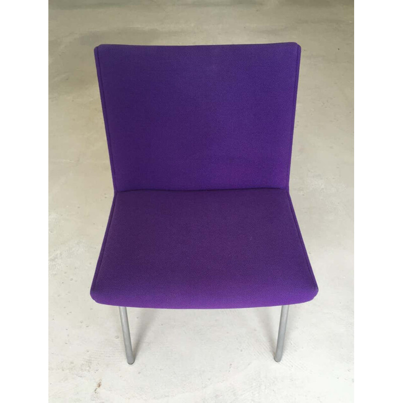 Vintage purple fabric chair by Hans J. Wegner, Denmark 1960