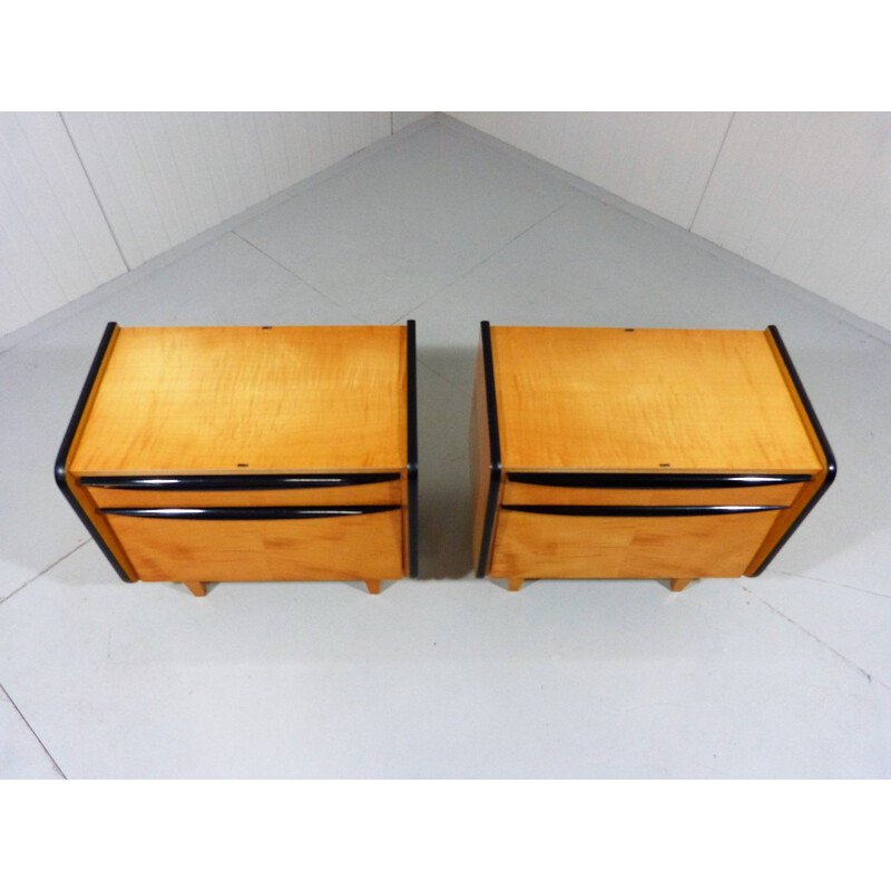 Paire de tables de chevet vintage 1950