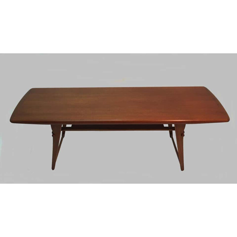 Mesa de centro vintage de teca de Andreas Hansen por Arrebo Mobler, Dinamarca 1970