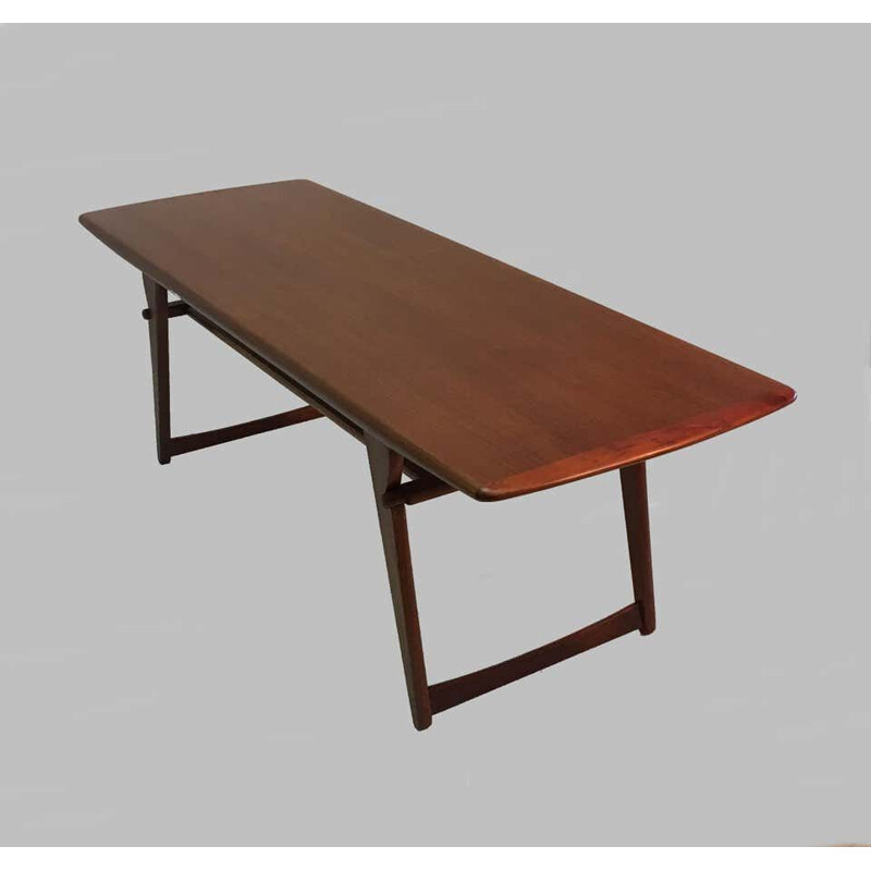 Mesa de café Vintage de teca de Andreas Hansen de Arrebo Mobler, Dinamarca 1970