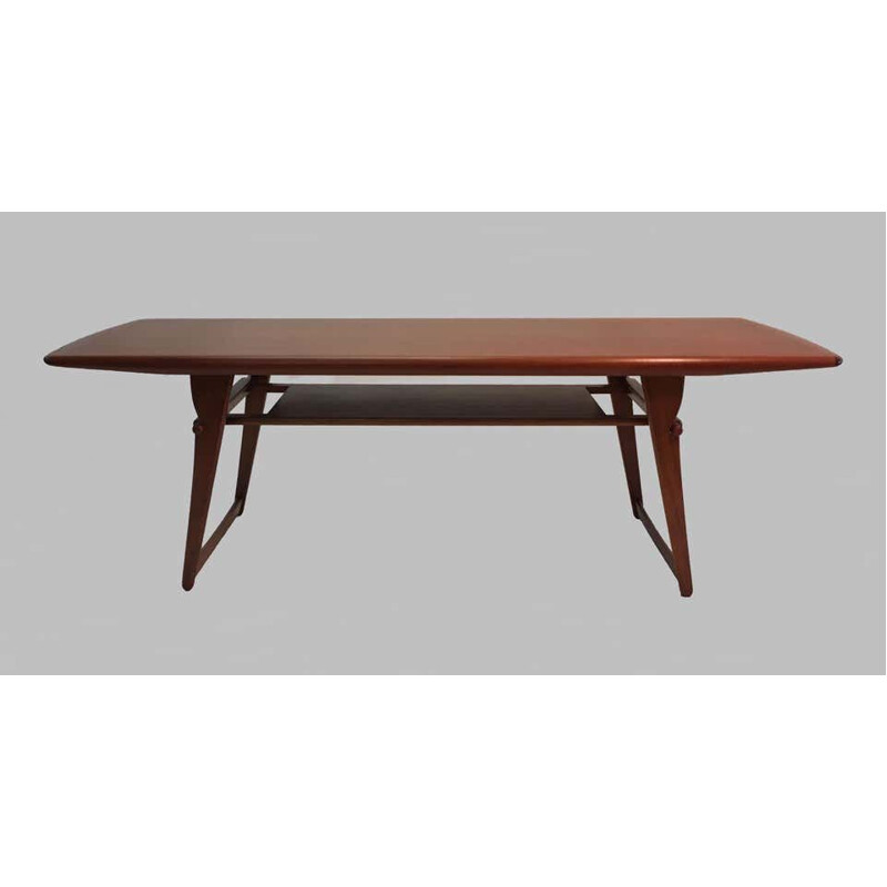 Vintage teak coffee table by Andreas Hansen by Arrebo Mobler, Denmark 1970