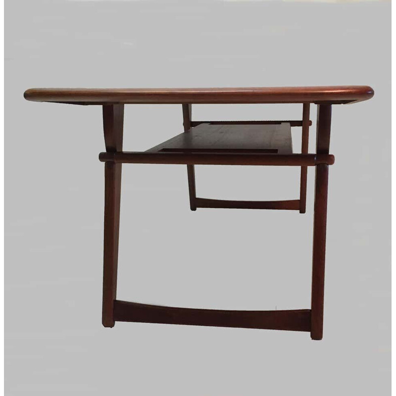 Mesa de café Vintage de teca de Andreas Hansen de Arrebo Mobler, Dinamarca 1970