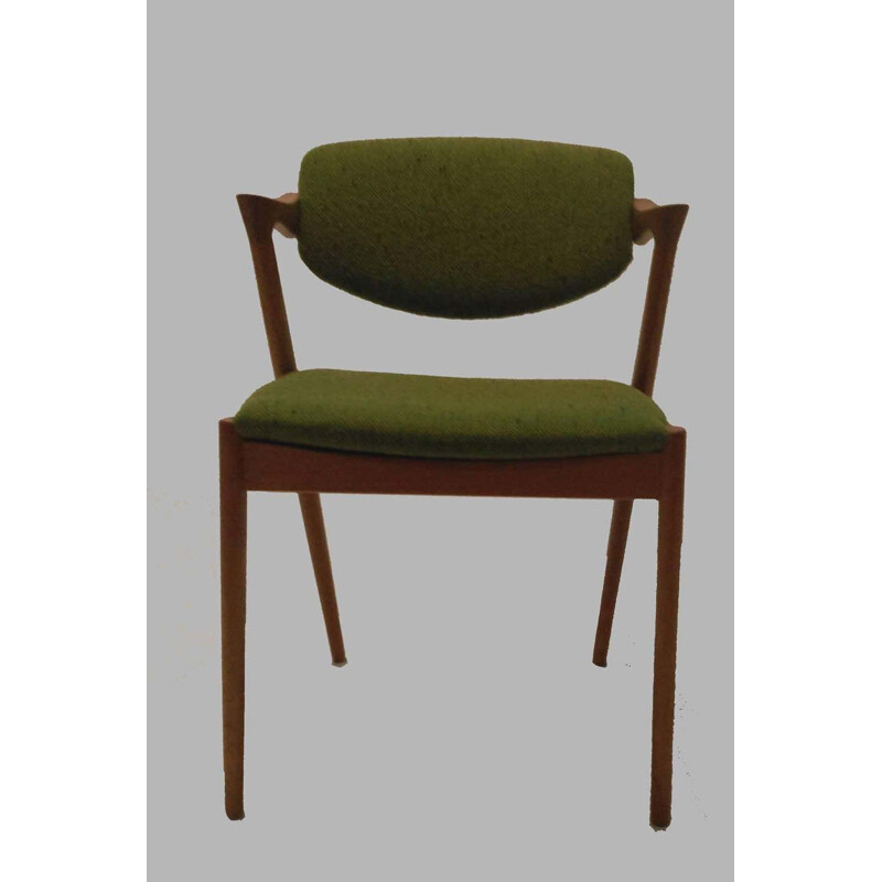 Suite de 10 chaises vintage en chêne par Kai Kristiansen