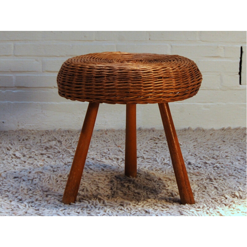 Mid century modern Scandinavian stool - 1950s