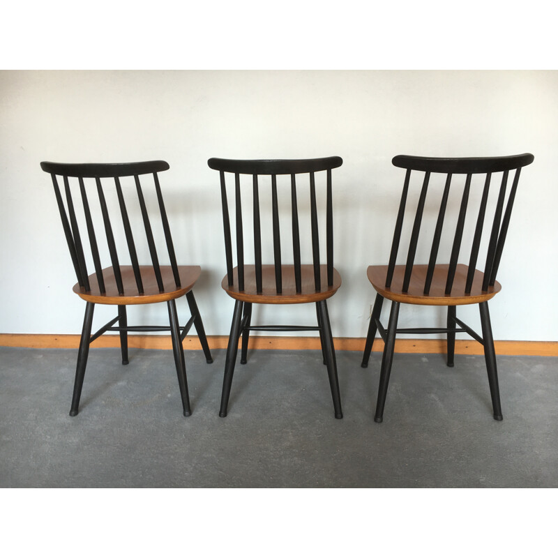 Set of 6 "Fanett" chairs in teck, Ilmari TAPIOVAARA - 1960s