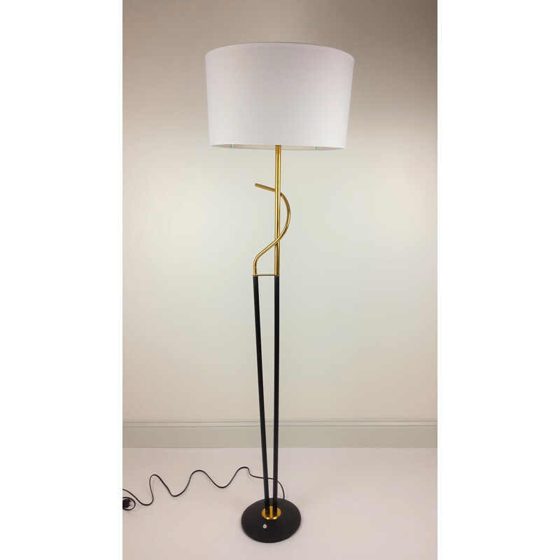 Vintage floor lamp black foot 1960s