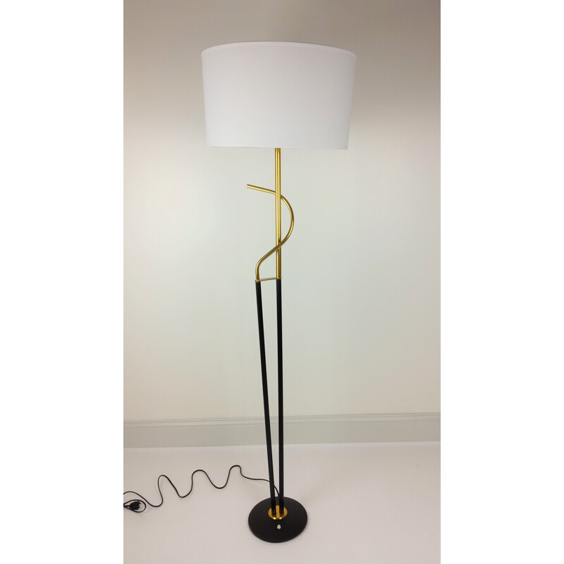 Vintage floor lamp black foot 1960s