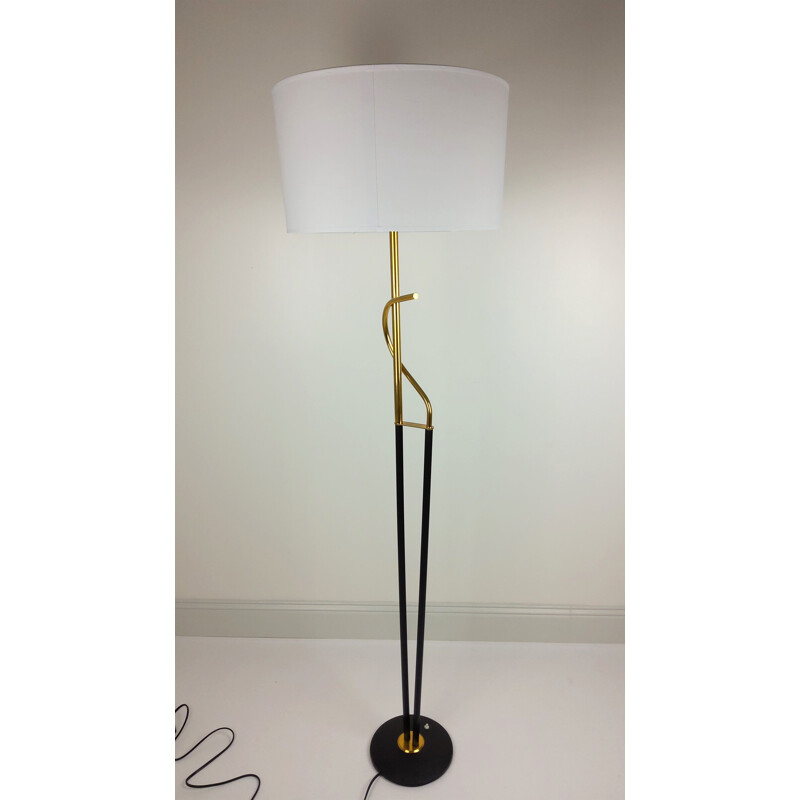 Vintage floor lamp black foot 1960s