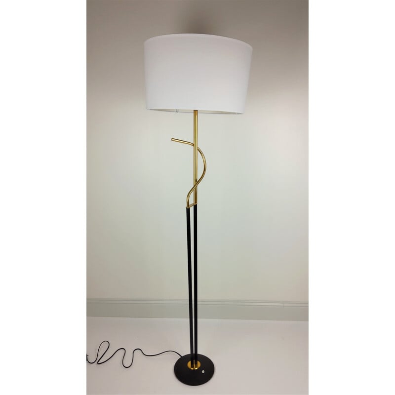 Vintage floor lamp black foot 1960s