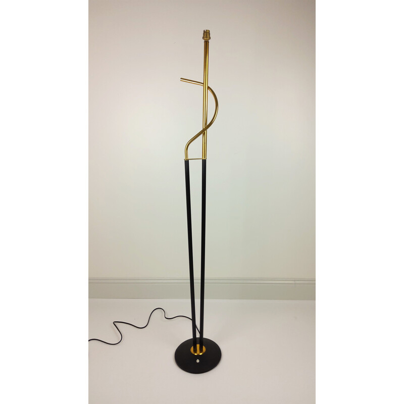 Vintage floor lamp black foot 1960s