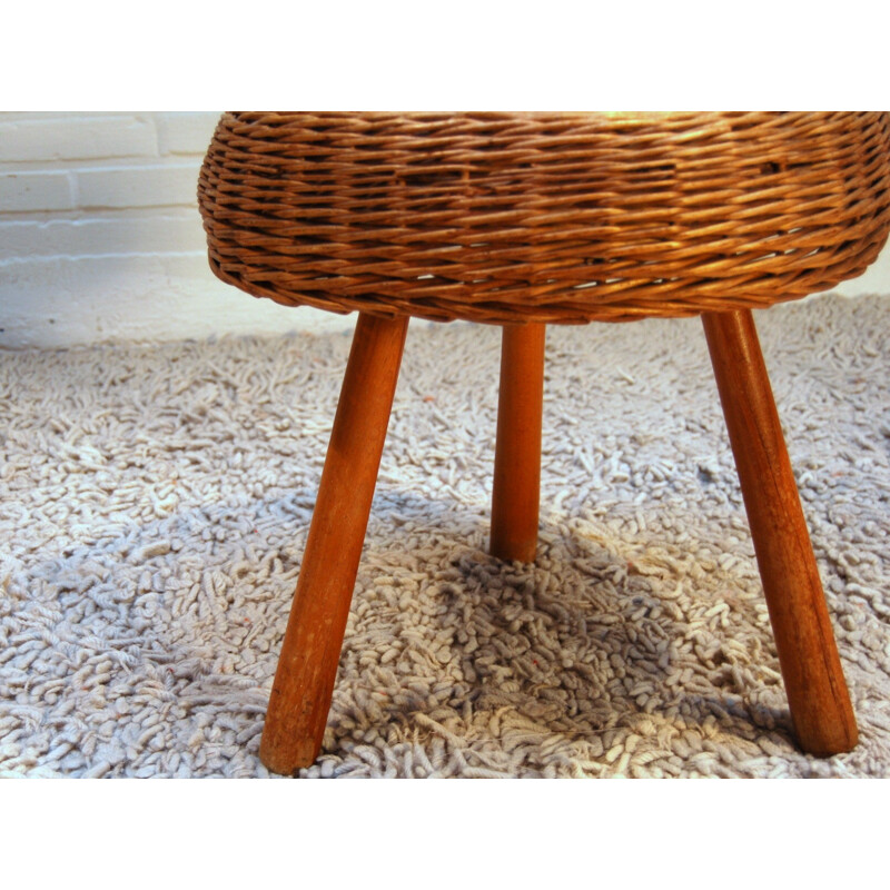 Mid century modern Scandinavian stool - 1950s