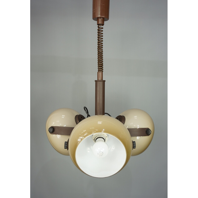 Vintage adjustable in height pendant lamp by Dijkstra 1960