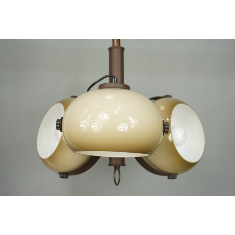 Vintage adjustable in height pendant lamp by Dijkstra 1960