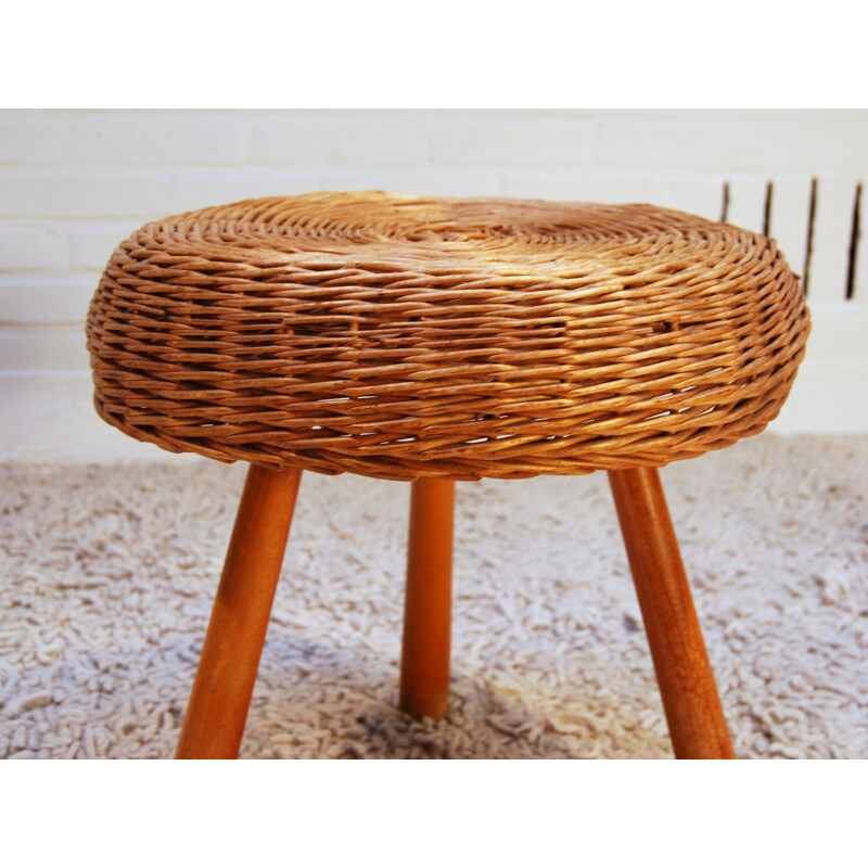 Mid century modern Scandinavian stool - 1950s
