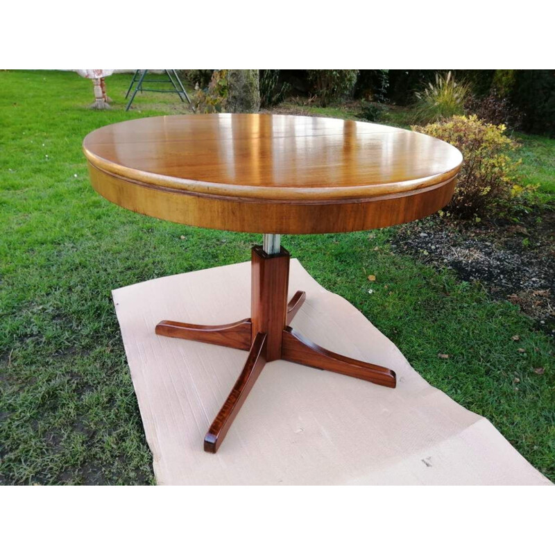 Vintage adjustable table with an extendable top