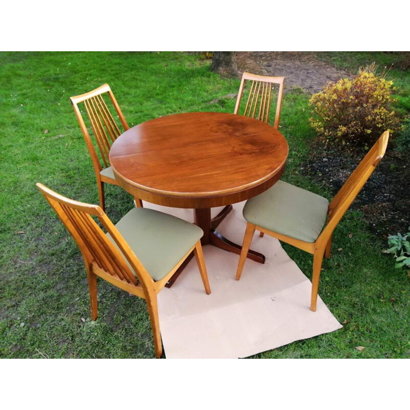 Vintage adjustable table with an extendable top