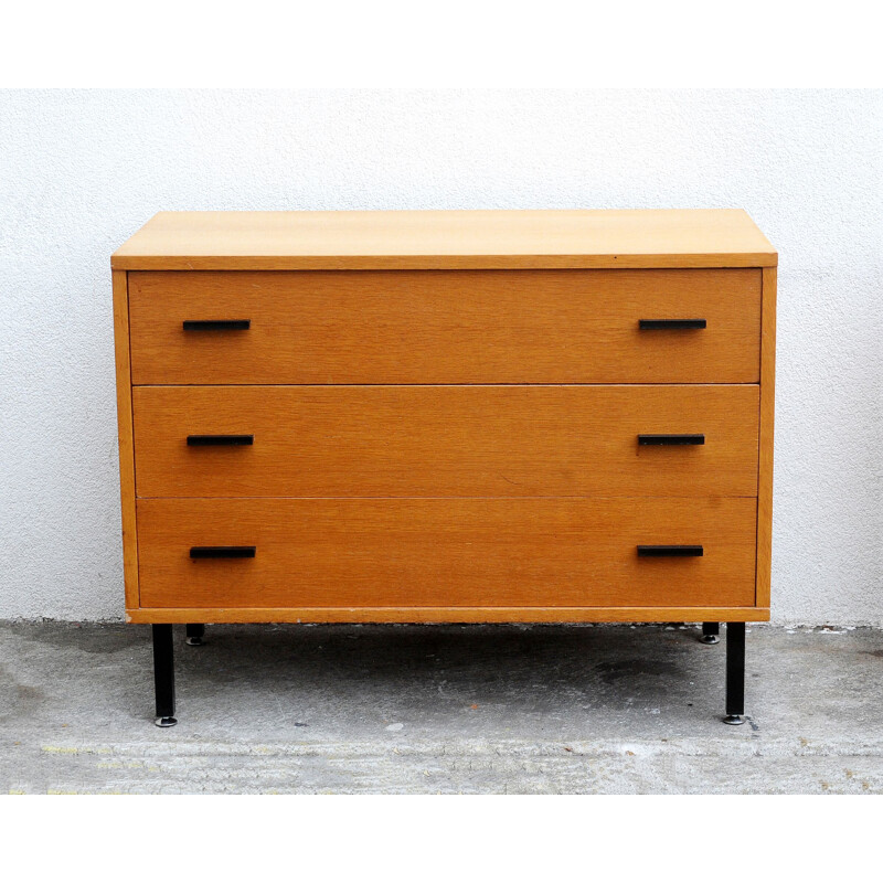 Vintage oak double module sideboard 1950