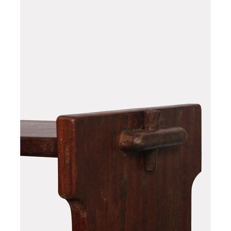 Klein vintage houten opbergmeubel 1950
