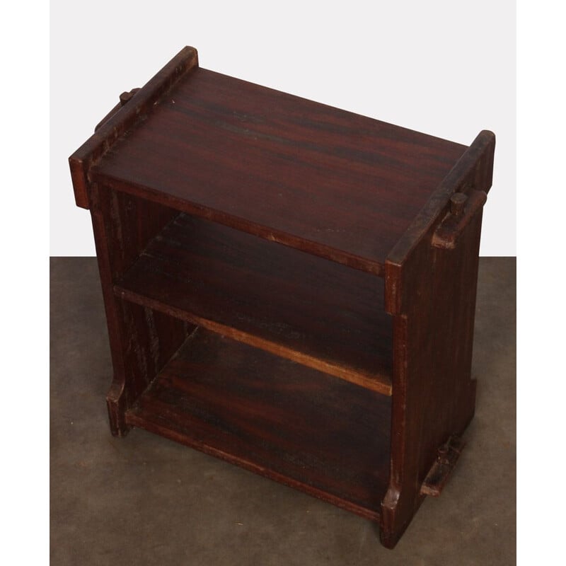 Petit meuble de rangement vintage en bois 1950