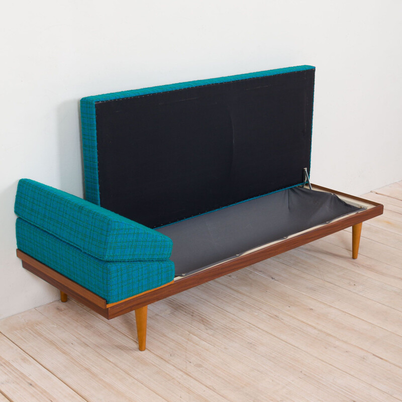 Vintage Teak Daybed Svanette with Side Table by Ingmar Relling for Swane Ekornes, 1960s