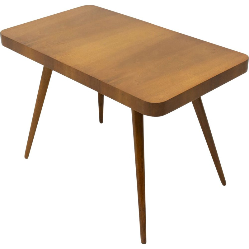 Vintage walnut coffee table by Český nábytek, Czechoslovakia 1960