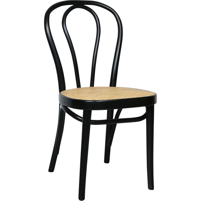 Vintage black chair n218 by Michael Thonet