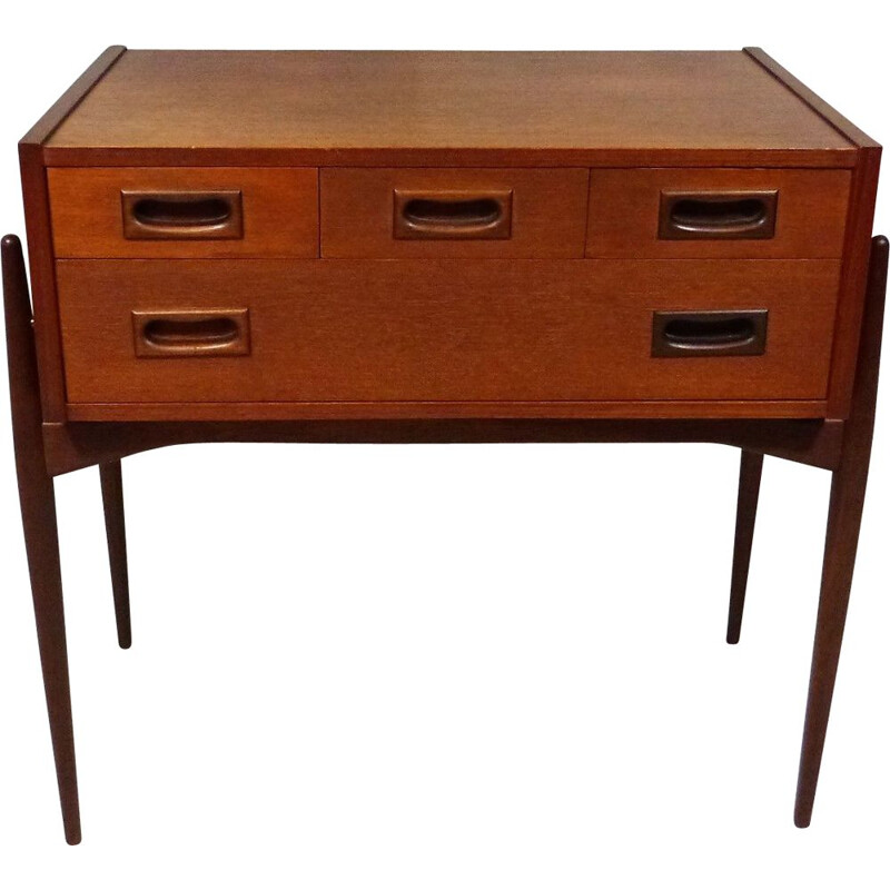 Small vintage teak chest of drawers 1960