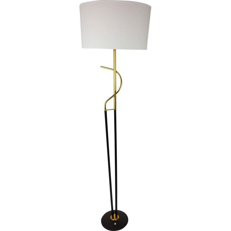 Vintage floor lamp black foot 1960s