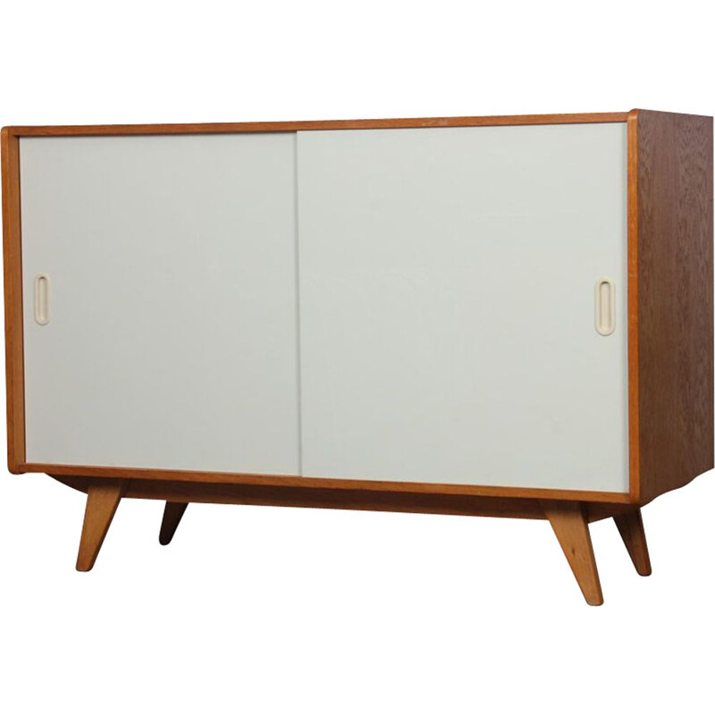 Vintage white highboard model U-452 by Jiri Jiroutek 1960