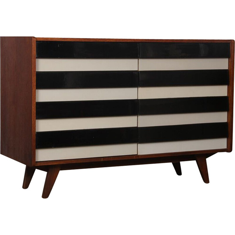 Vintage chest of drawers model U-453 by Jiri Jiroutek 1960