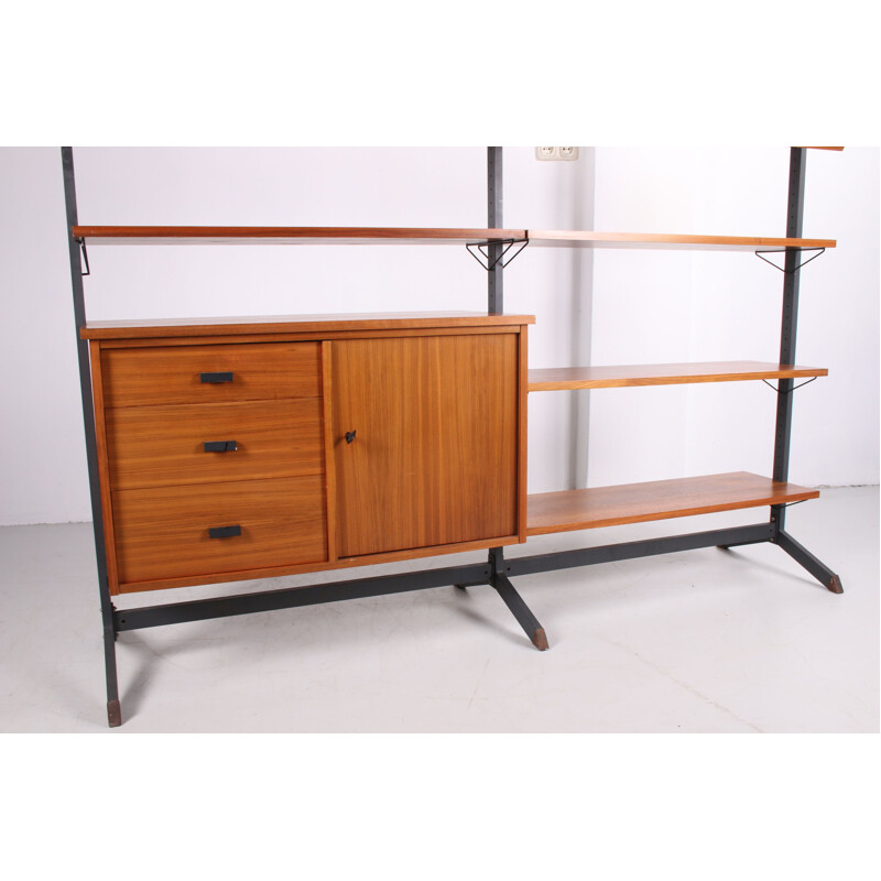 Vintage Olof Pira adjustable Wall unit or bookcase, Sweden 1960s