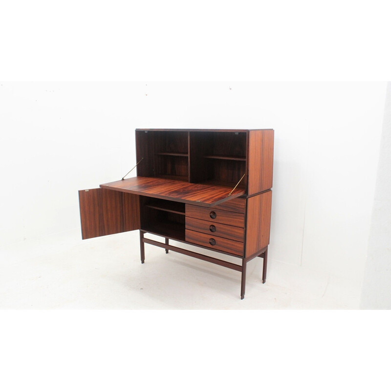 Mid-century rosewood modular cabinet by Mobile Besana 1960s