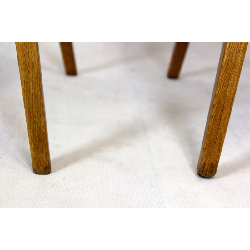 Set of 4 vintage Oak Dining Chairs from Interier Praha 1960s
