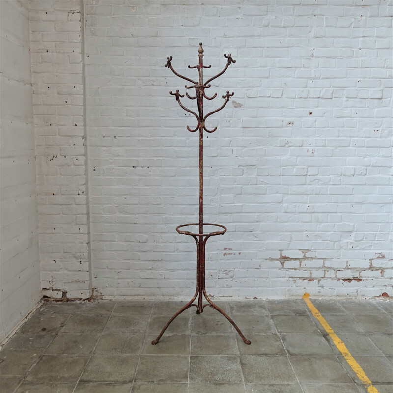 Vintage industrial Michelin coat rack Hungarian