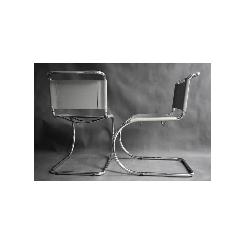 Vintage MR10 Chair by Mies Van Der Rohe for Knoll 1980s