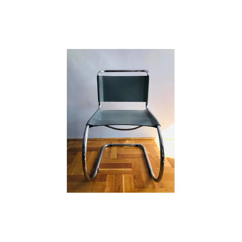 Chaise vintage MR10 de Mies Van Der Rohe pour Knoll 1980