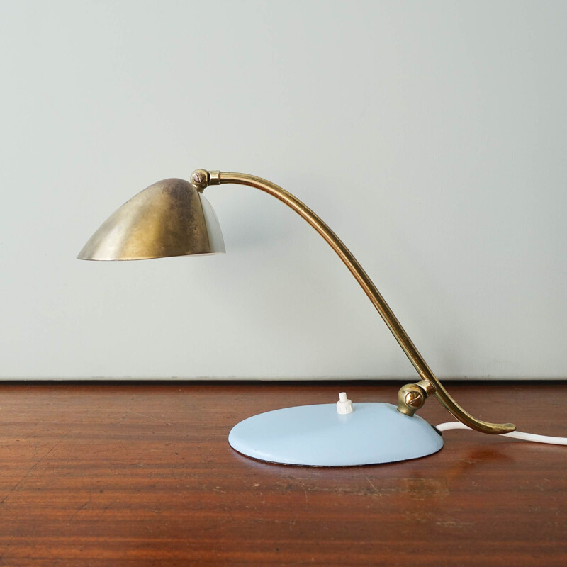 Vintage Desk or Piano Brass Lamp, Italy 1950s