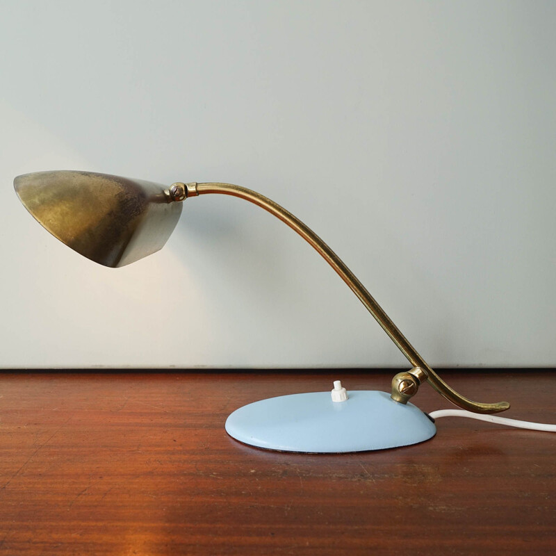 Vintage Desk or Piano Brass Lamp, Italy 1950s
