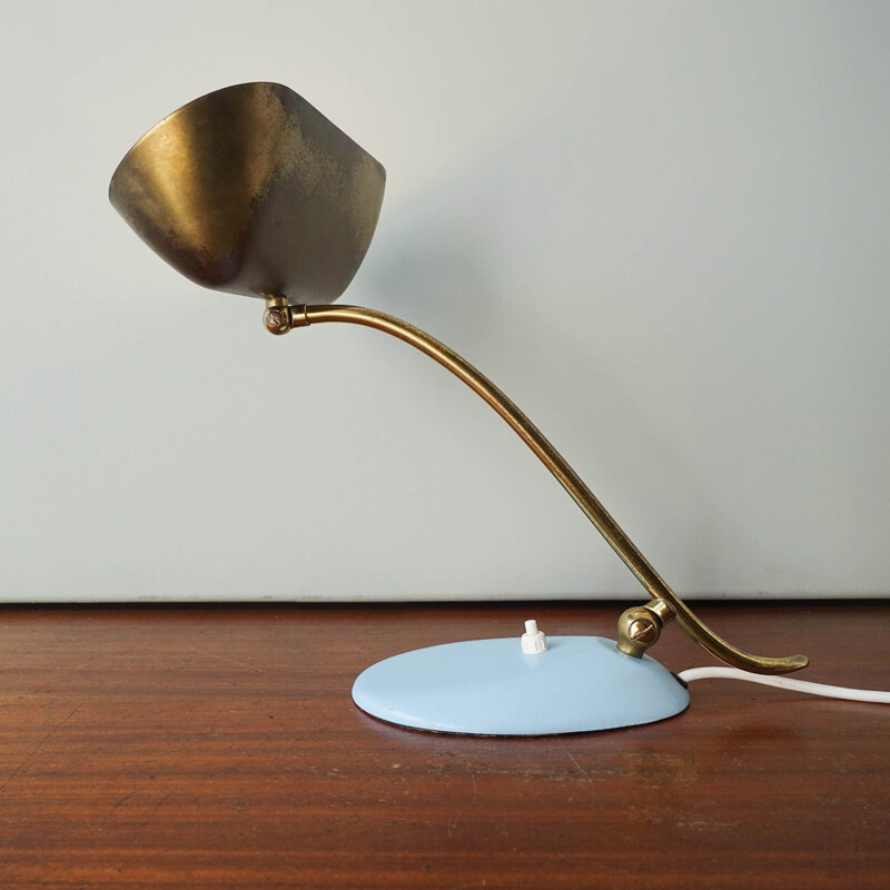 Vintage Desk or Piano Brass Lamp, Italy 1950s