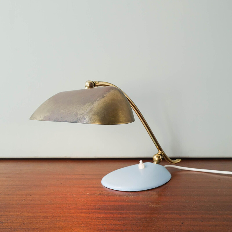 Vintage Desk or Piano Brass Lamp, Italy 1950s