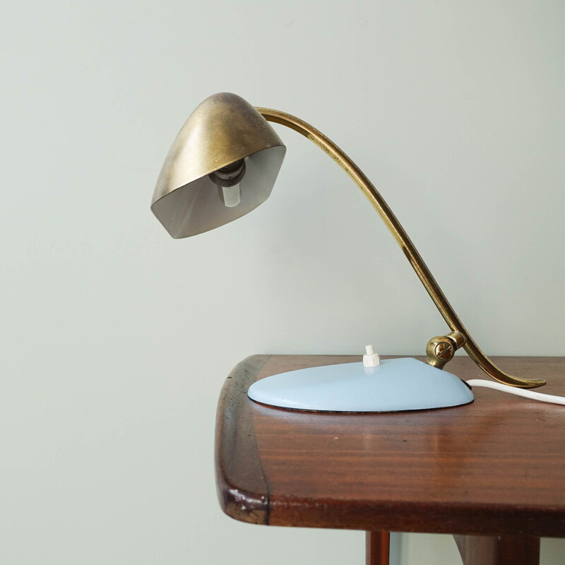 Vintage Desk or Piano Brass Lamp, Italy 1950s