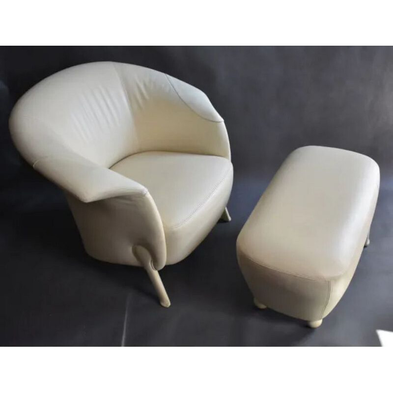 Hop 4300 vintage fauteuil van Toshiyuki Kita voor Wittman 1980