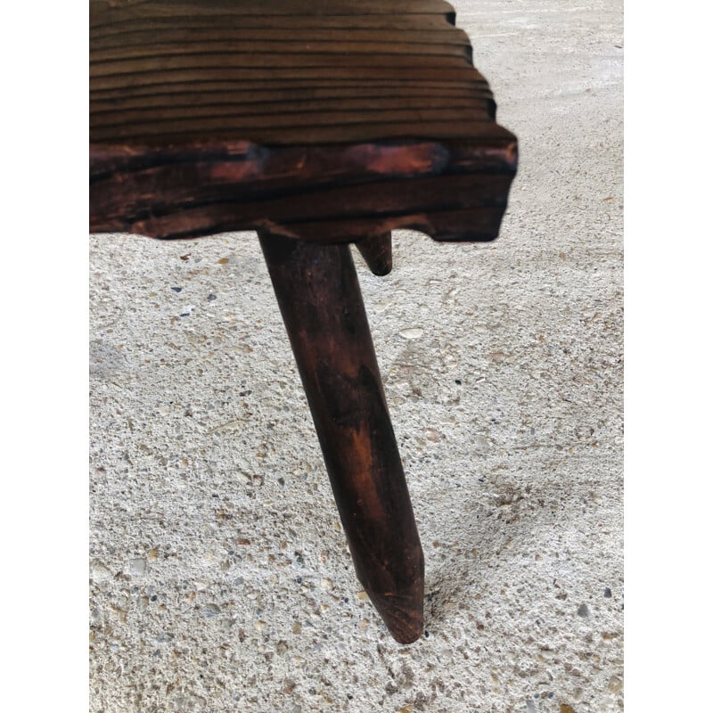 Vintage farm stool, France 1950