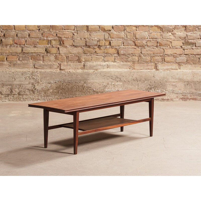 Vintage teak coffee table, scandinavian 1960s