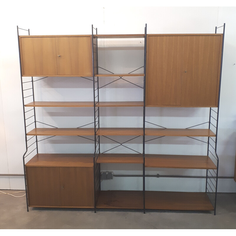 Vintage WHB freestanding bookshelving wallunit 1960s